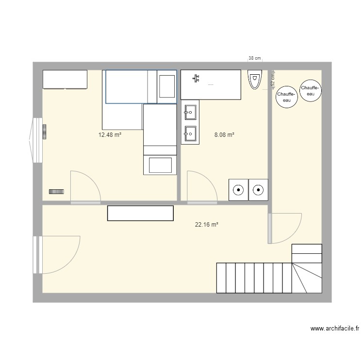 Rez de Chaussée . Plan de 0 pièce et 0 m2