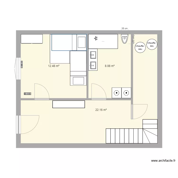 Rez de Chauss&eacute;e . Plan de 