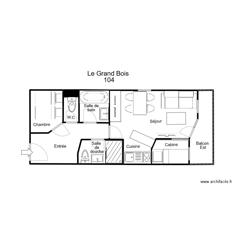 Le Grand Bois 104. Plan de 0 pièce et 0 m2