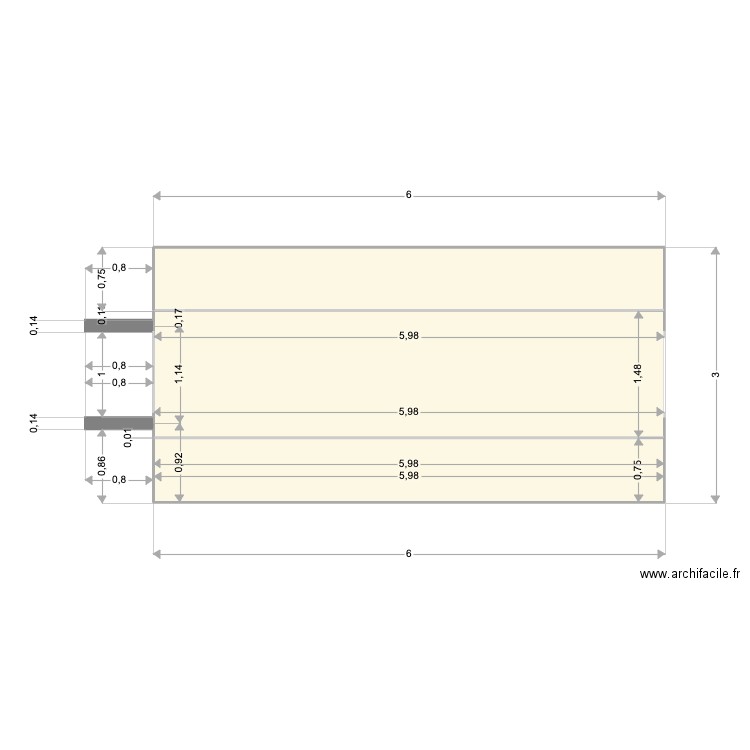 Couloir. Plan de 0 pièce et 0 m2