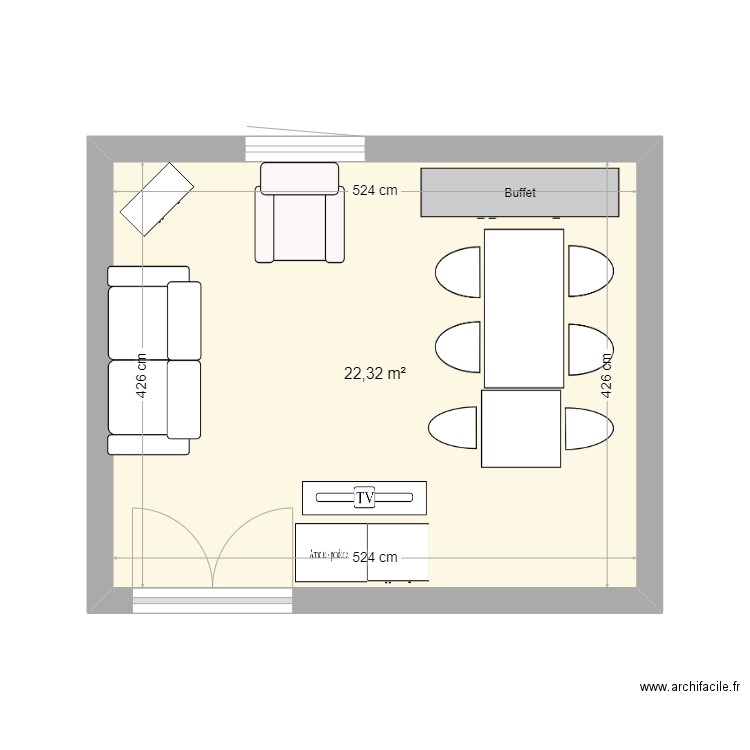 salle a manger 3. Plan de 0 pièce et 0 m2