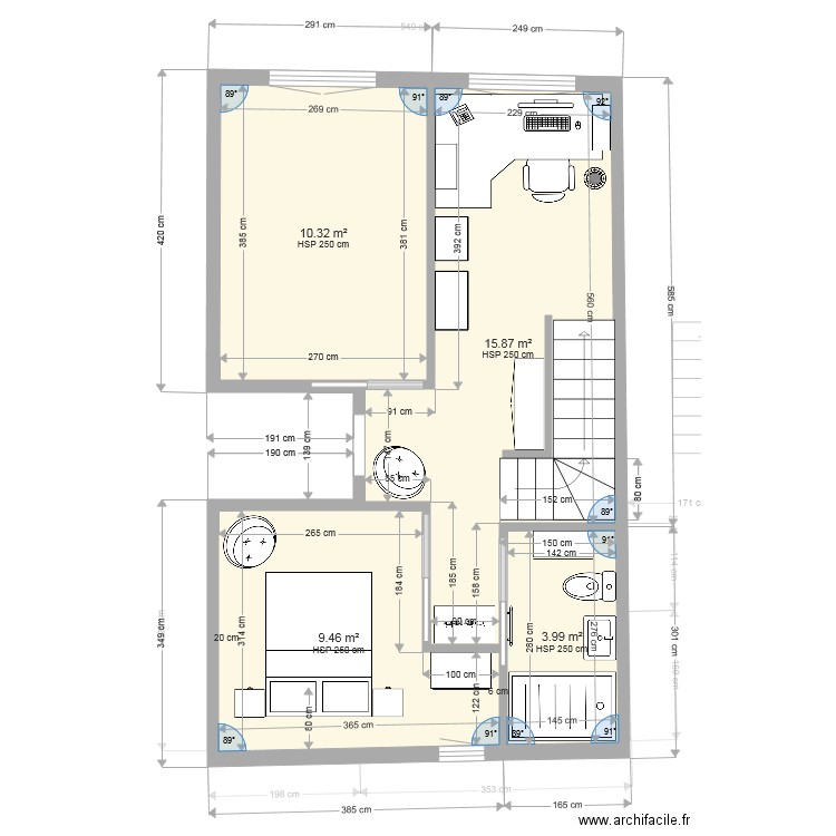 plan 6 revu. Plan de 0 pièce et 0 m2