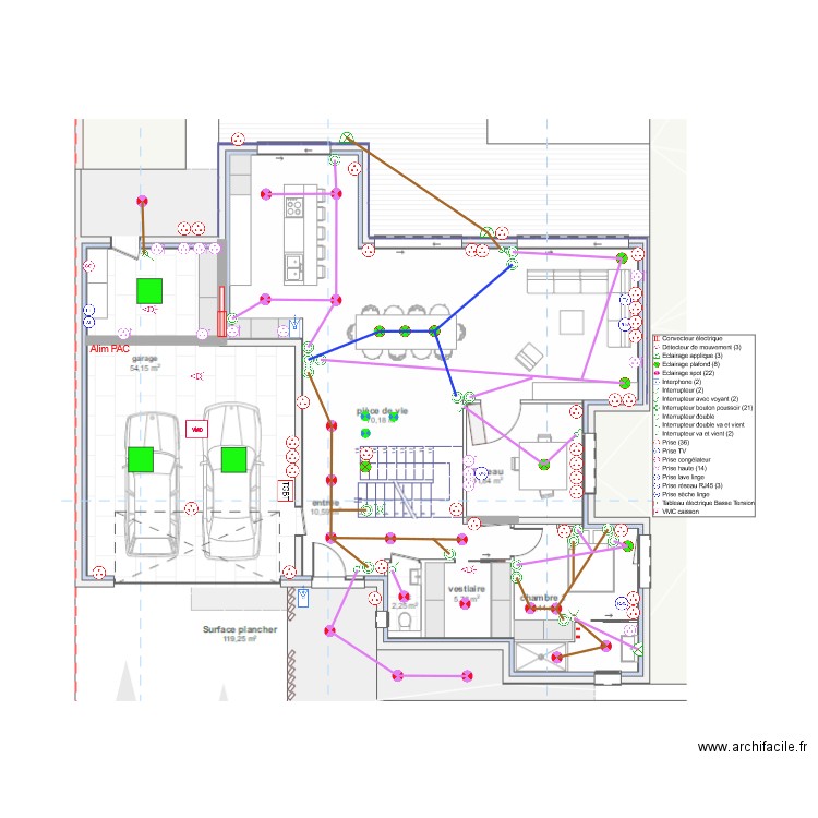 PASTERNAK-PLAN ELEC RDC. Plan de 0 pièce et 0 m2