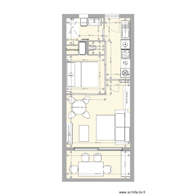 EDEN AZUR T1. Plan de 0 pièce et 0 m2