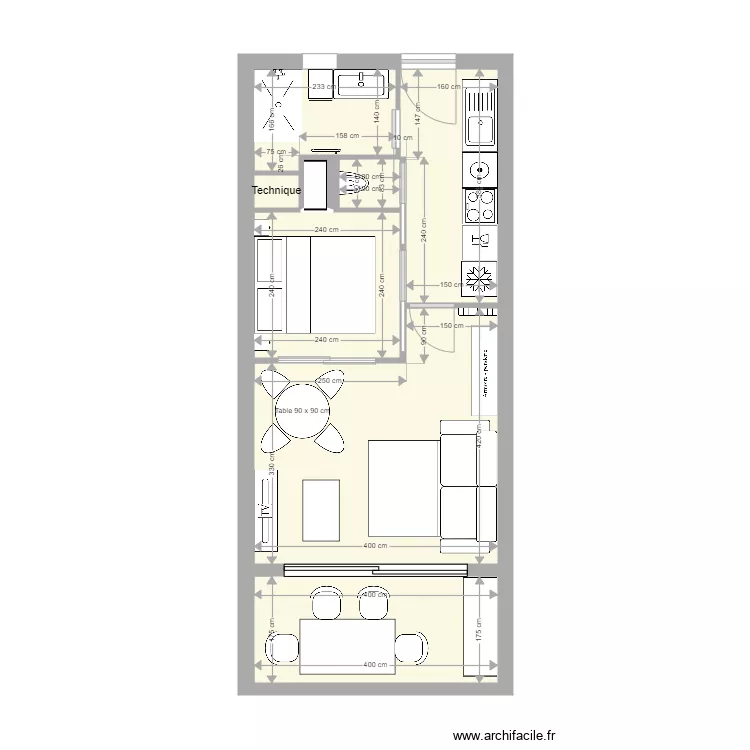 EDEN AZUR T1. Plan de 