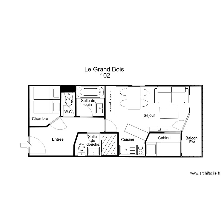 Le Grand Bois 102. Plan de 0 pièce et 0 m2
