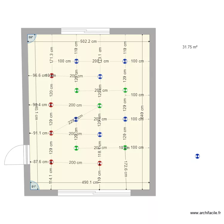 temoin salon new. Plan de 