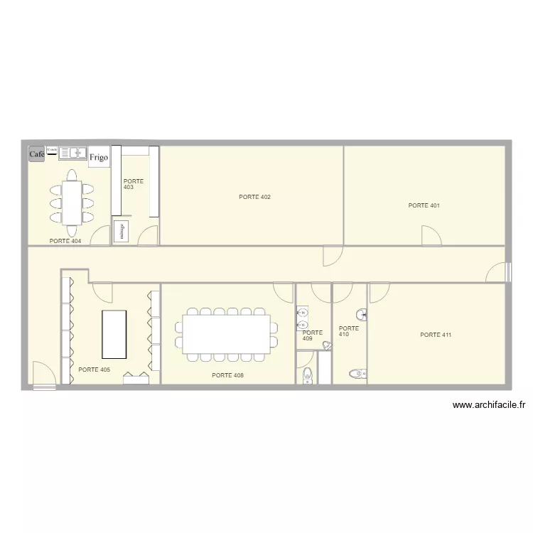 TDF  porte N. Plan de 