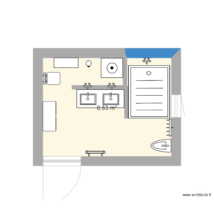 Salle de bain. Plan de 0 pièce et 0 m2