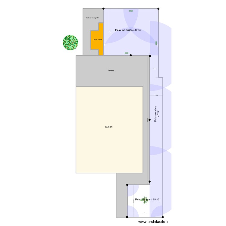 Jardin Essarts v3. Plan de 5 pièces et 258 m2