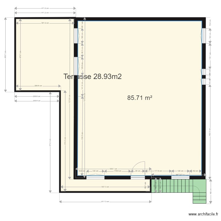 terrasse2. Plan de 0 pièce et 0 m2