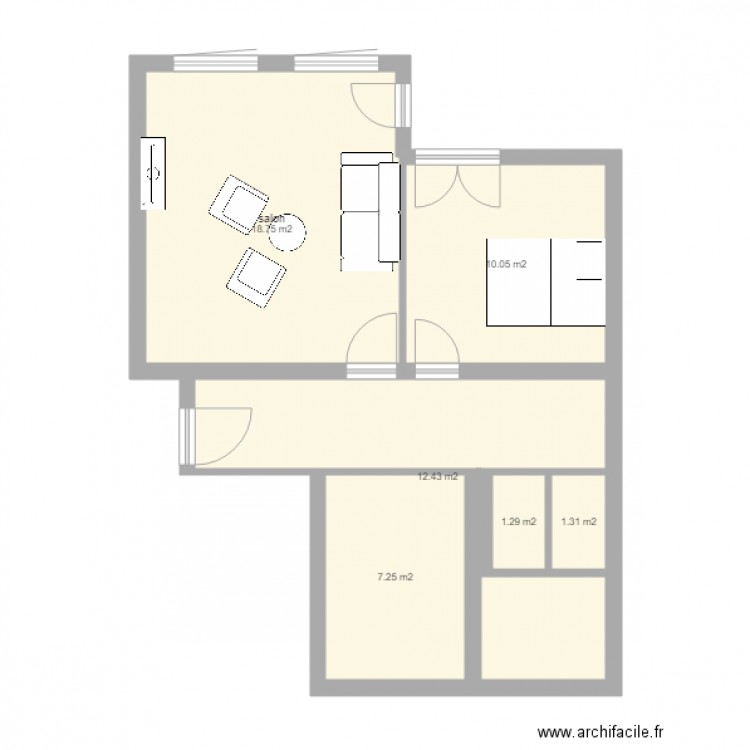 chazal. Plan de 0 pièce et 0 m2