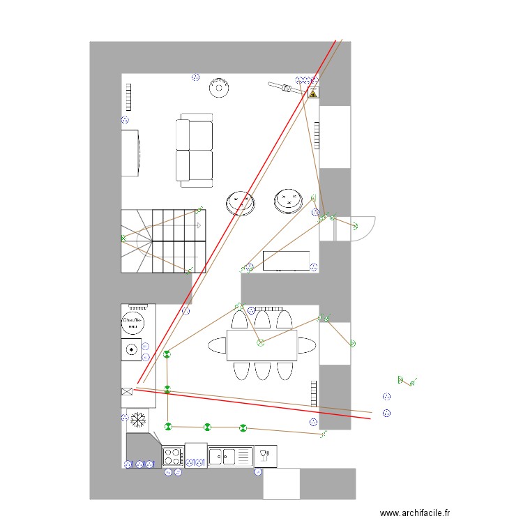 FERMAVILLE RDC. Plan de 0 pièce et 0 m2