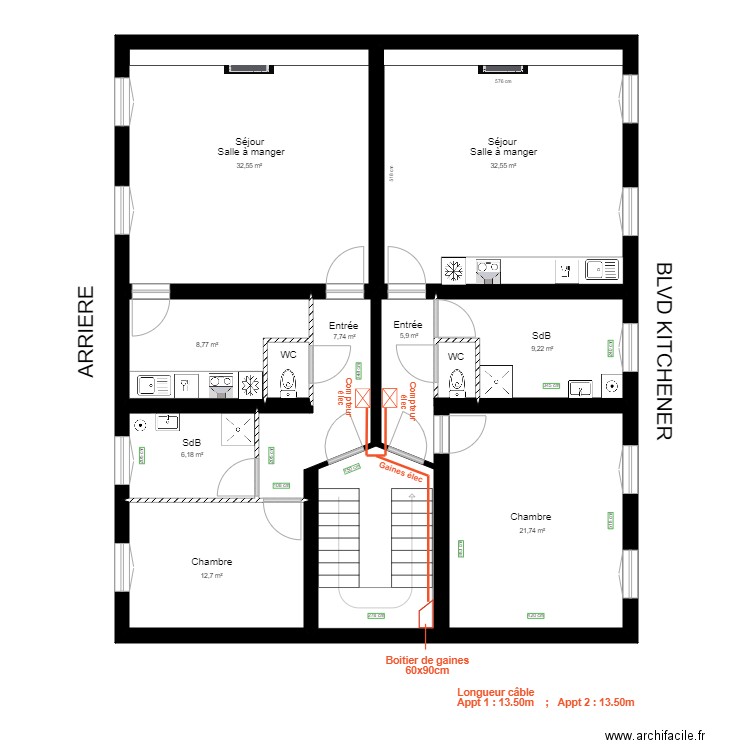 PLAN 1ERE ETAGE. Plan de 0 pièce et 0 m2