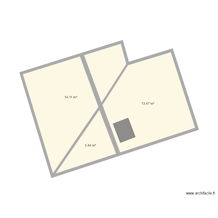 TOITURE DUSSOUCHAUD. Plan de 3 pièces et 31 m2