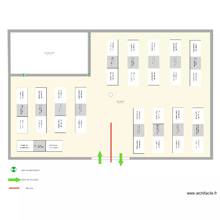 Bar spécial. Plan de Bar spécial. Plan de