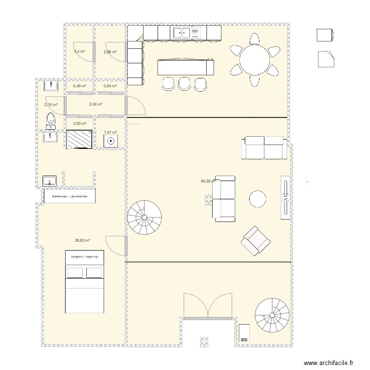 RDC V1 7. Plan de 0 pièce et 0 m2