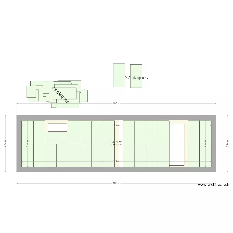 isolation garage 2. Plan de 