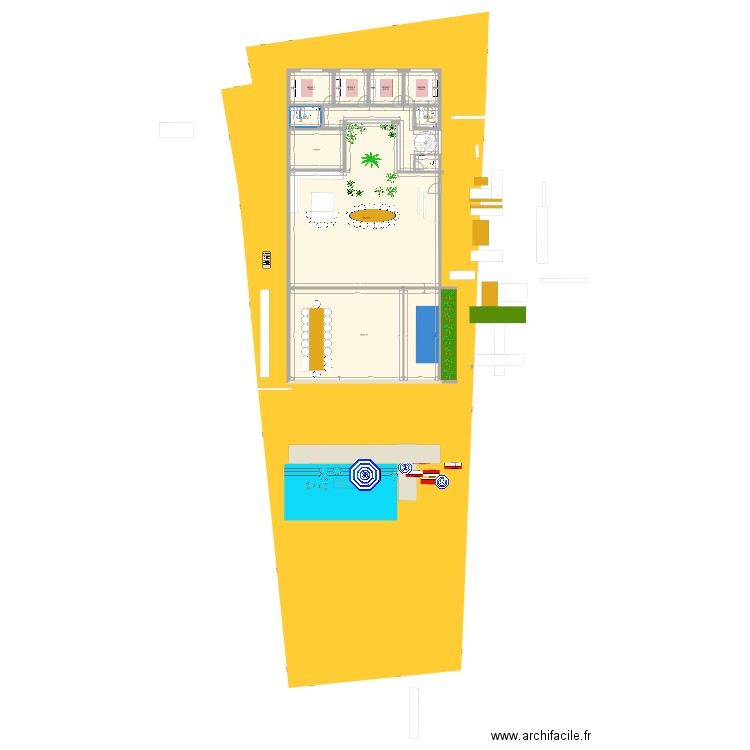 Carro carro essaie . Plan de 10 pièces et 340 m2