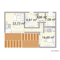 Bungalow 60m2 3 chambre 