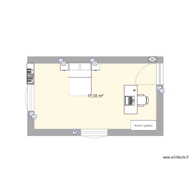 CHAMBRE BUREAU SB. Plan de 0 pièce et 0 m2