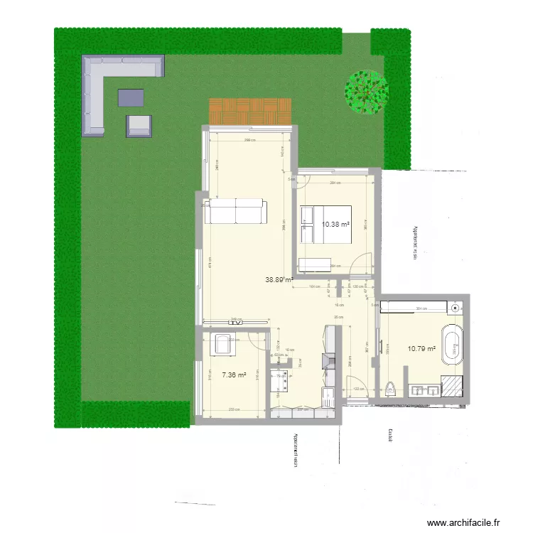 appartement 2. Plan de 