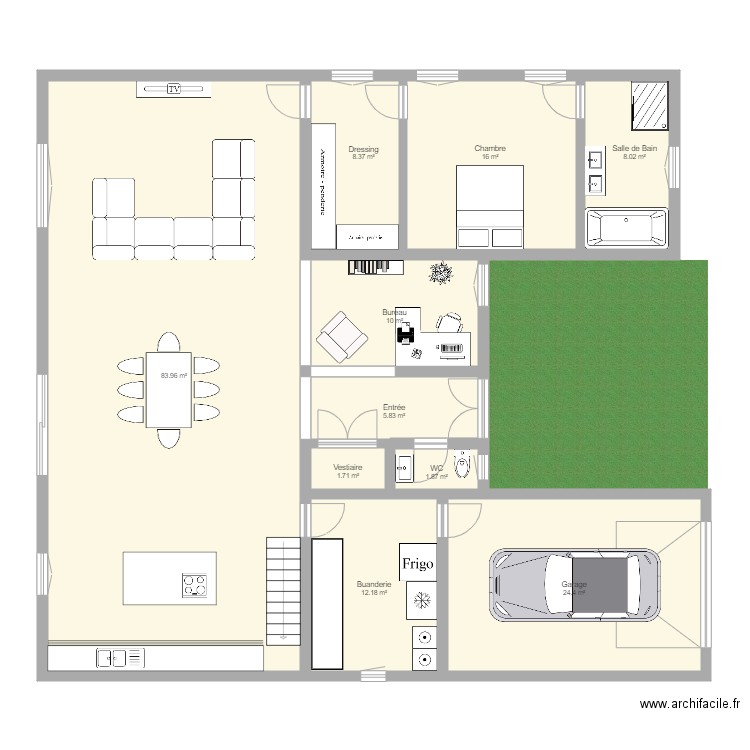 Maison. Plan de 0 pièce et 0 m2