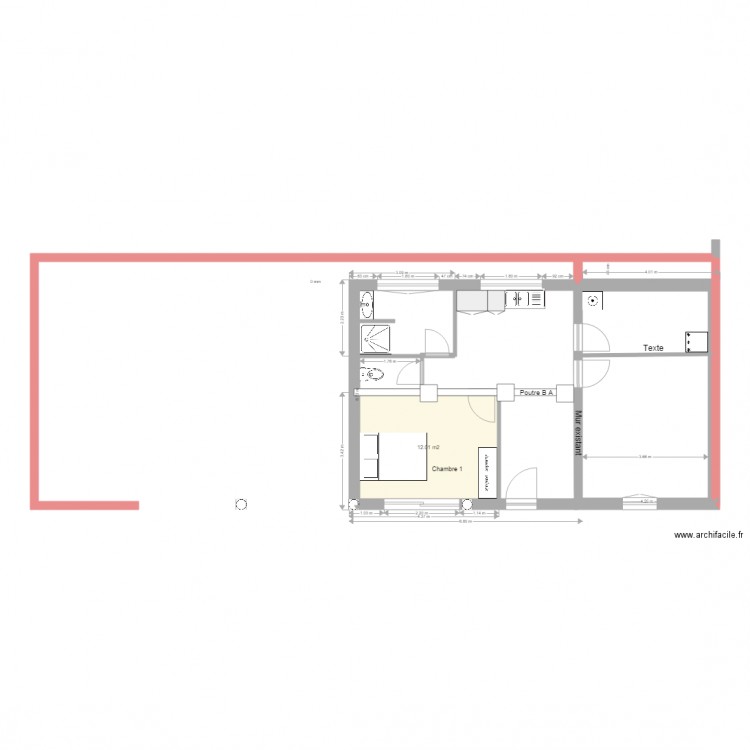 maison petite 3 1. Plan de 0 pièce et 0 m2