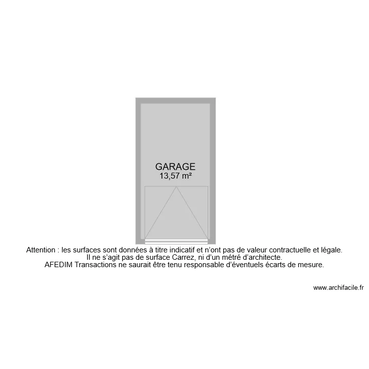 BI 7034 GARAGE. Plan de 