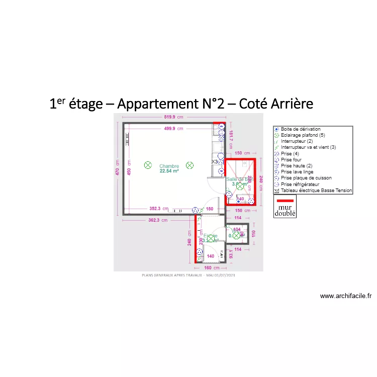 TULLE APPART 2 CHVL. Plan de 