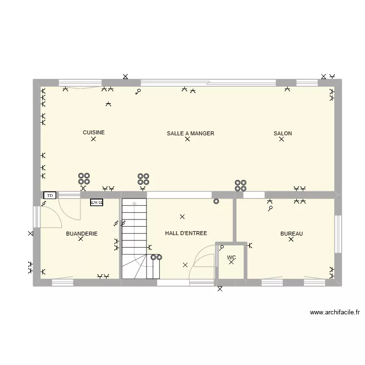 REZ THIBAUD. Plan de REZ THIBAUD. Plan de
