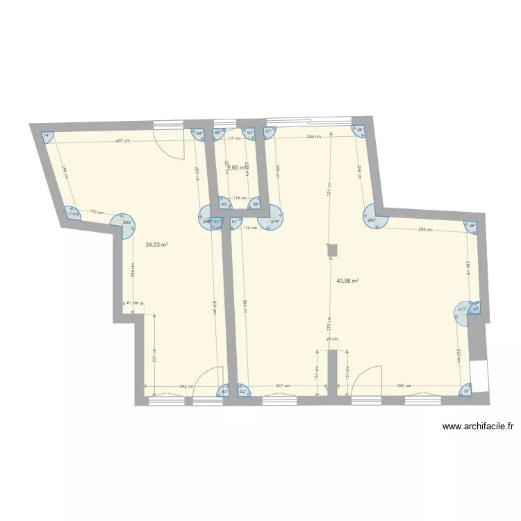 courtalain REremesur&eacute;. Plan de 