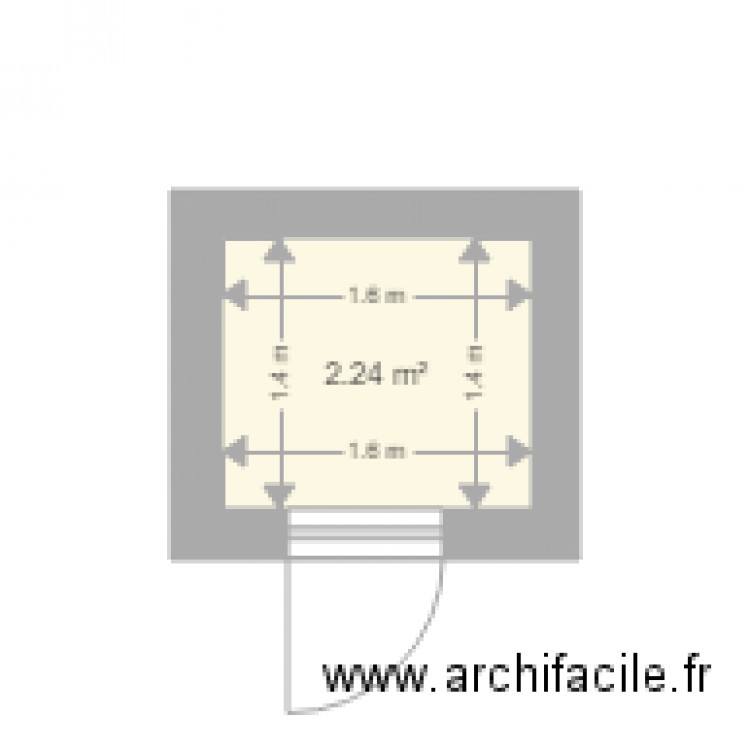 WC PMR. Plan de 0 pièce et 0 m2