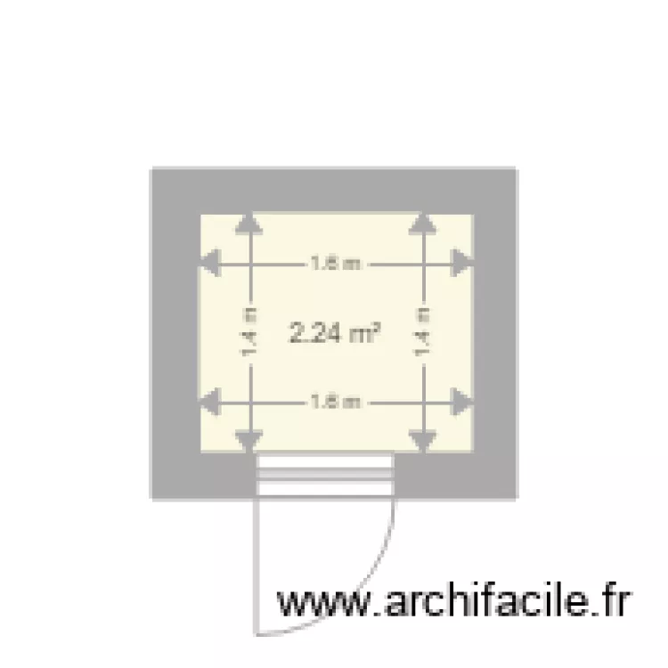 WC PMR. Plan de WC PMR. Plan de