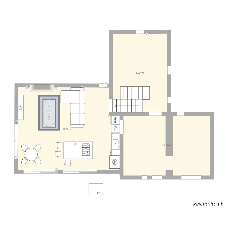 Bastide Extension. Plan de 0 pièce et 0 m2