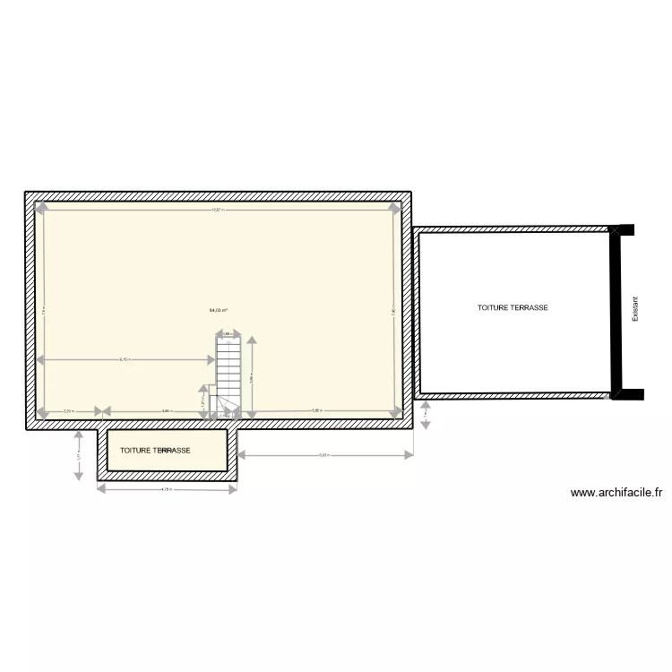 Le Henanff combles I. Plan de Le Henanff combles I. Plan de