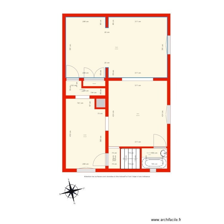 BI 3678 étage côté. Plan de 0 pièce et 0 m2