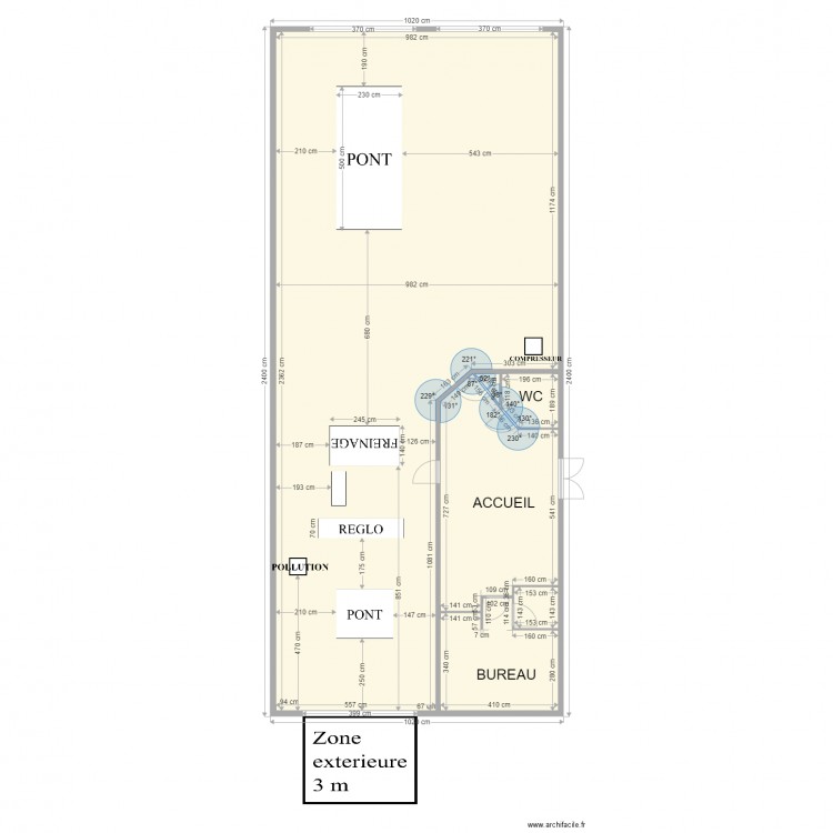 Chenal. Plan de 0 pièce et 0 m2