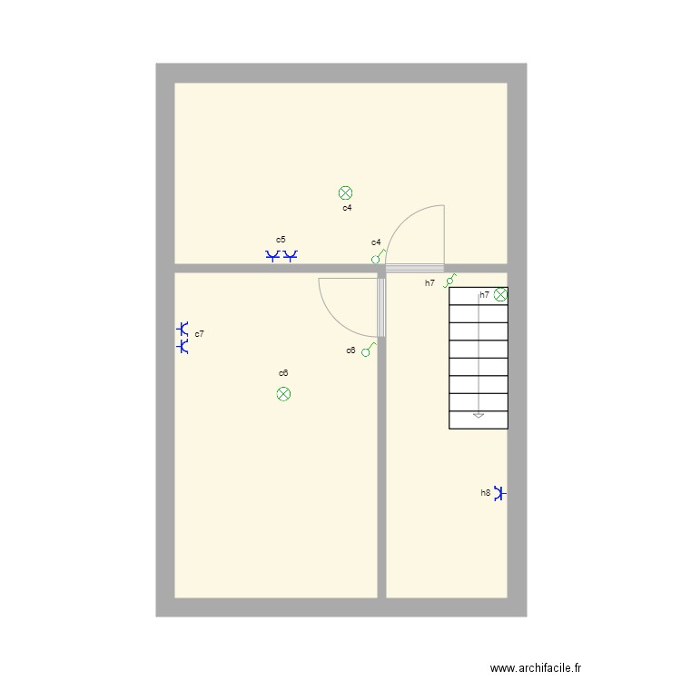 grenier. Plan de 0 pièce et 0 m2