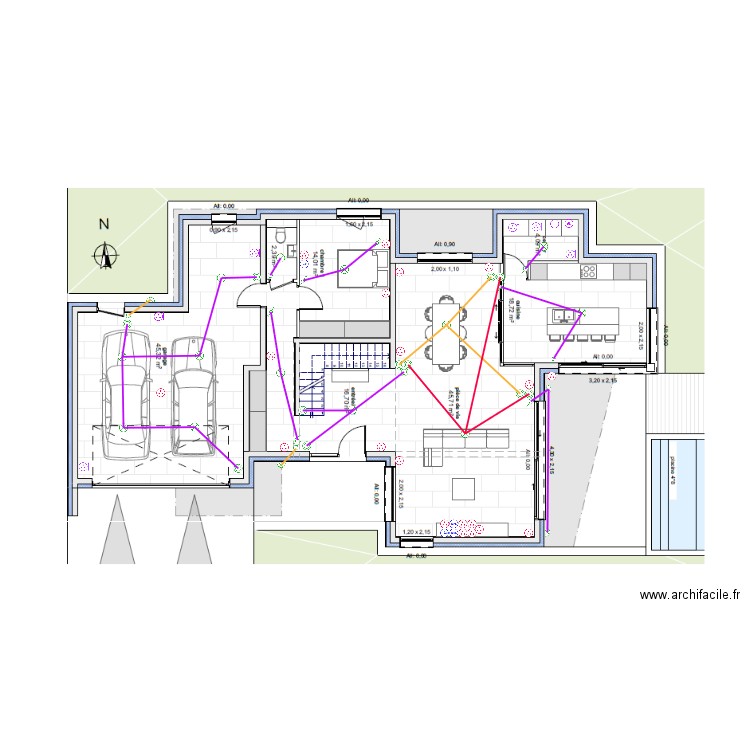 REGAIA-PLAN ELECTRIQUE RDC. Plan de 0 pièce et 0 m2