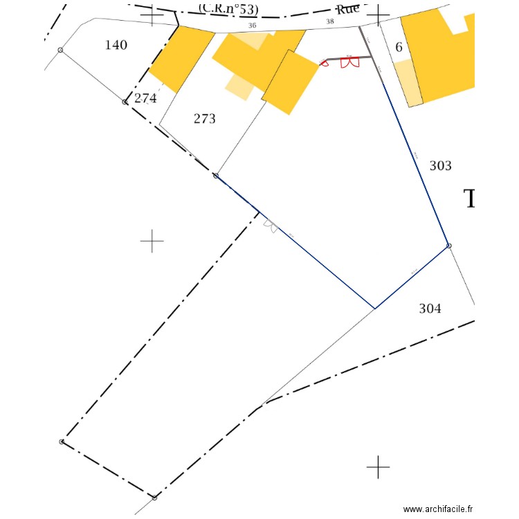 Plan cloture . Plan de 0 pièce et 0 m2