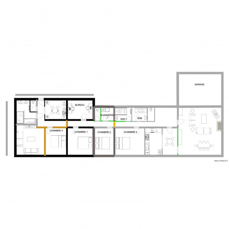 annexe vedrin troisième. Plan de 0 pièce et 0 m2