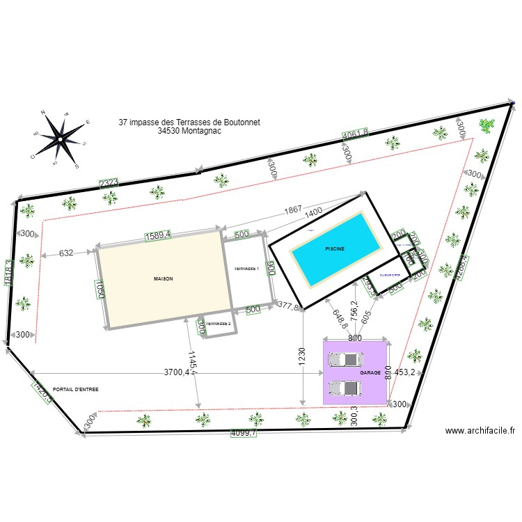 MONTAGNAC 4. Plan de 0 pièce et 0 m2