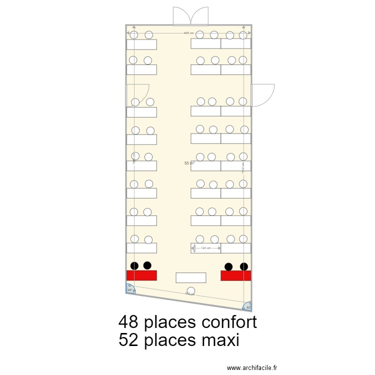 salle  001. Plan de 0 pièce et 0 m2