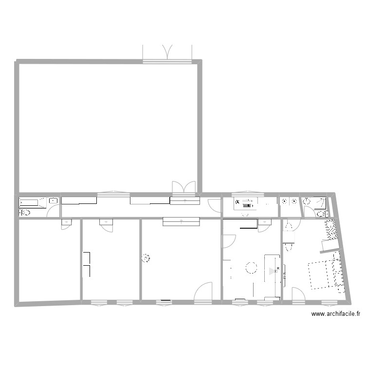 maison 2. Plan de 9 pièces et 100 m2
