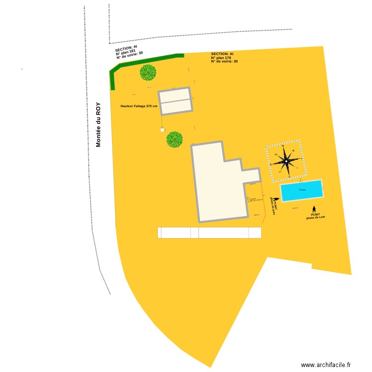 01 Mas du roy. Plan de 2 pièces et 256 m2