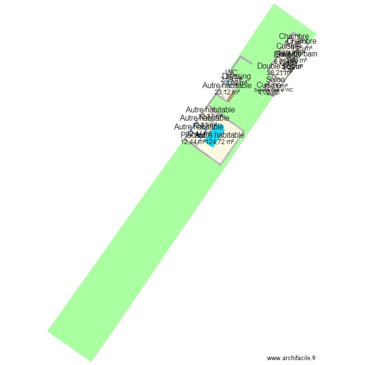 gite la grange. Plan de 30 pièces et 579 m2