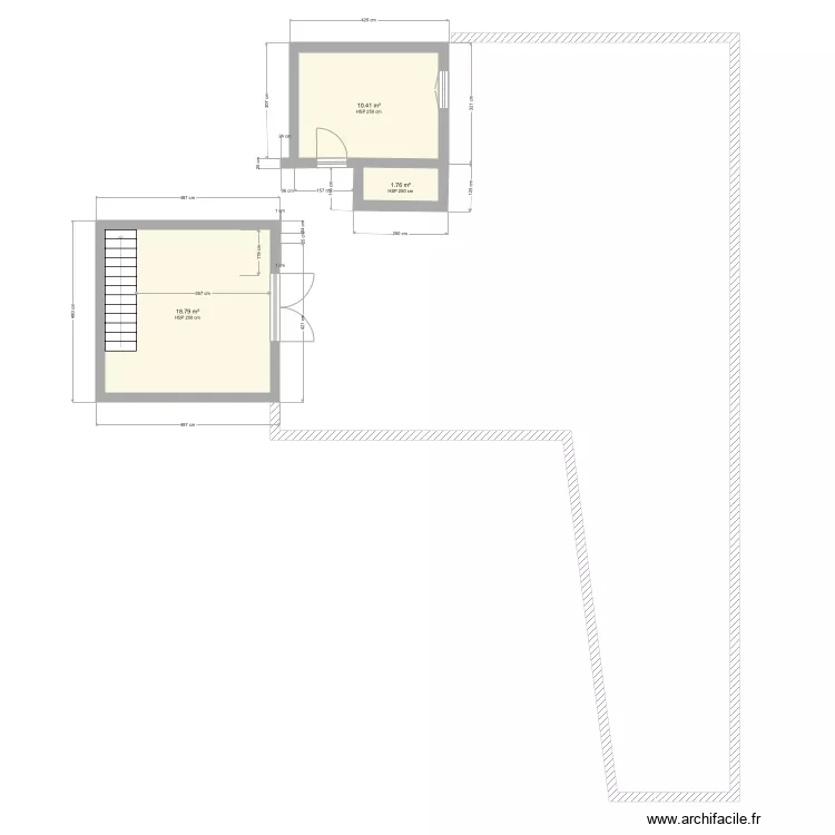 Maison Champ Romery. Plan de 