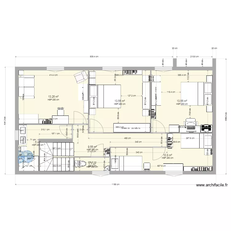 etage1autre version. Plan de 0 pièce et 0 m2
