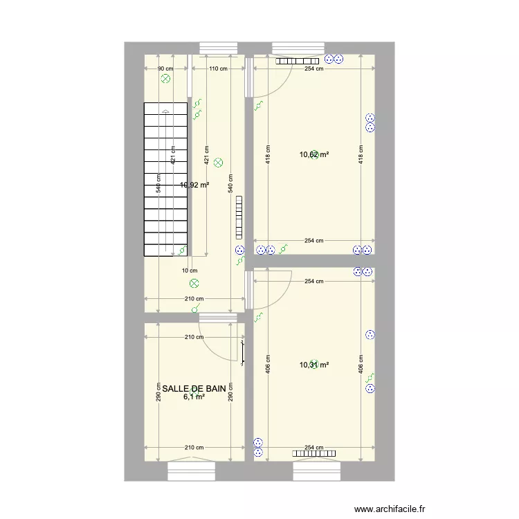Chauffage Morlanwelz Etage Projeté. Plan de Chauffage Morlanwelz Etage Projeté. Plan de